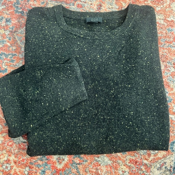 COS Black Speckled Sweater - Picture 1 of 8